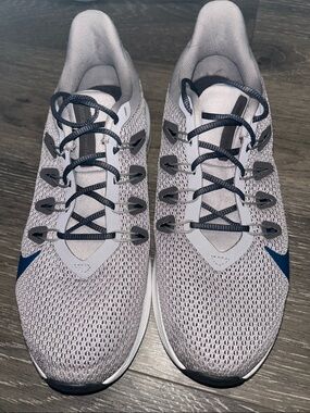 Nike Men's Running Shoes - Light Gray & Navy
